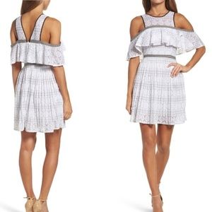 Foxiedox Belinda Lace Cold Shoulder Dress